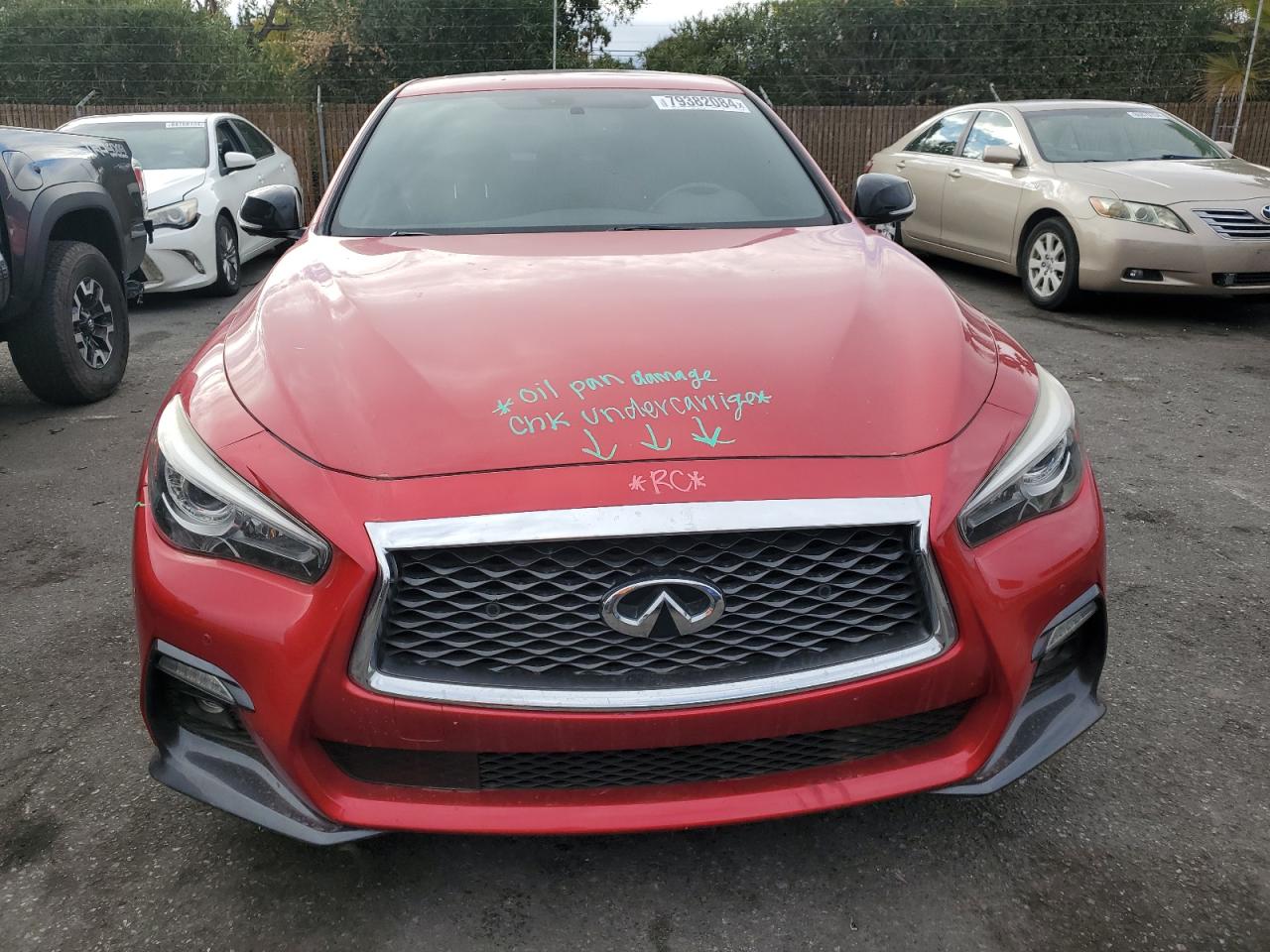 Lot #3030387501 2018 INFINITI Q50 RED SP