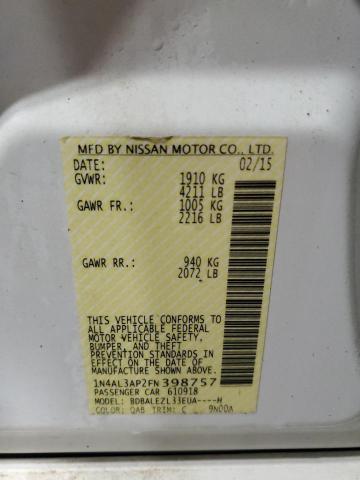 2015 NISSAN ALTIMA 2.5 - 1N4AL3AP2FN398757