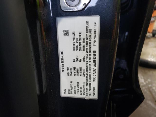 2024 TESLA MODEL 3 - 5YJ3E1EA3RF836910