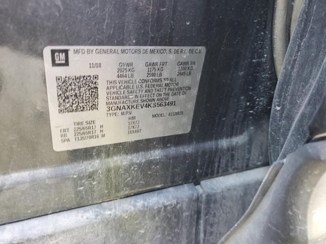 2019 CHEVROLET EQUINOX LT - 3GNAXKEV4KS563491