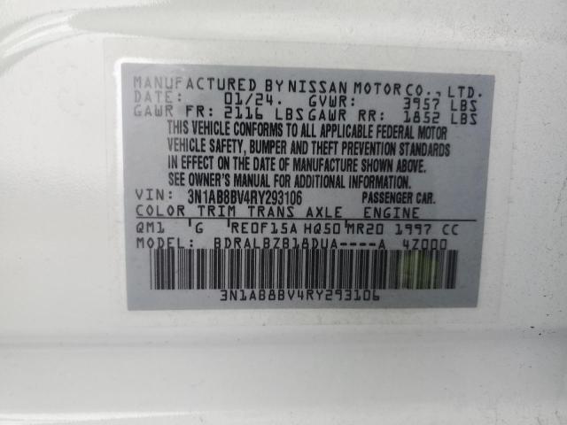 VIN 3N1AB8BV4RY293106 2024 NISSAN SENTRA no.12