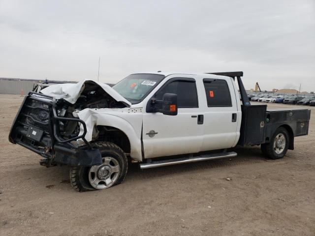 FORD F250 SUPER 2011 white crew pic diesel 1FT7W2BT6BEA92544 photo #1