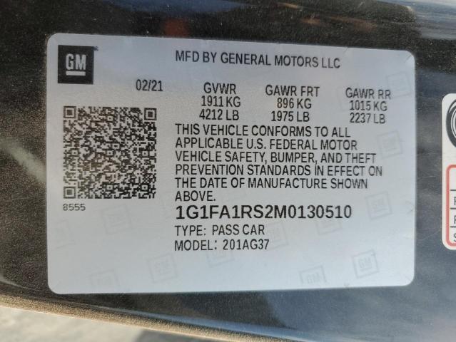 2021 CHEVROLET CAMARO LS - 1G1FA1RS2M0130510