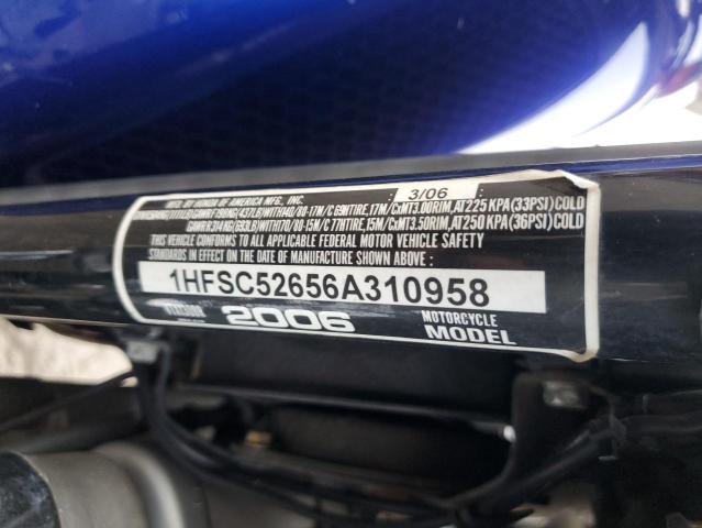 2006 HONDA VTX1300 R 1HFSC52656A310958