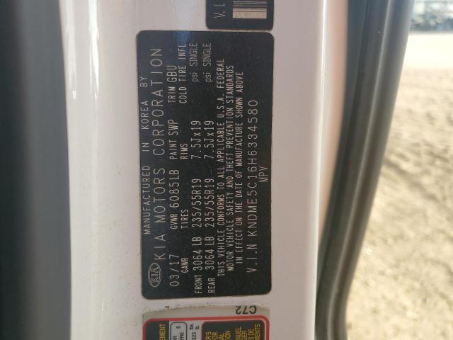2017 KIA SEDONA SXL - KNDME5C16H6334580