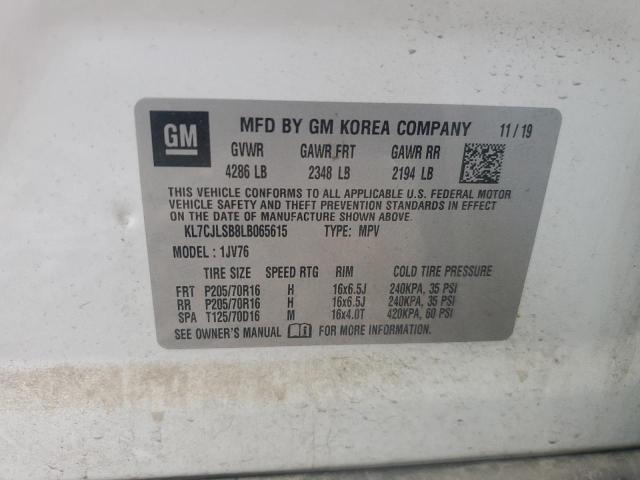 2020 CHEVROLET TRAX 1LT - KL7CJLSB8LB065615