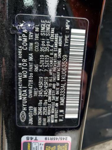 2019 HYUNDAI TUCSON LIM - KM8J33AL1KU063539