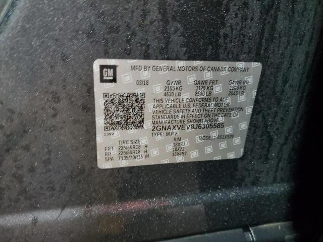 2018 CHEVROLET EQUINOX PR - 2GNAXVEV8J6305585