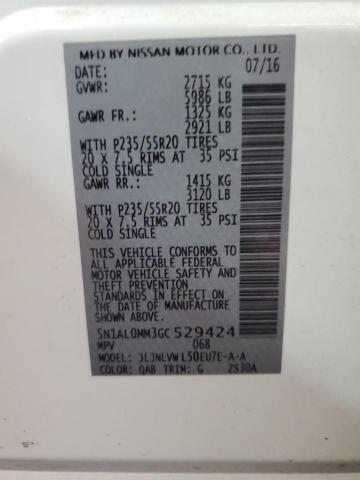 2016 INFINITI QX60 - 5N1AL0MM3GC529424