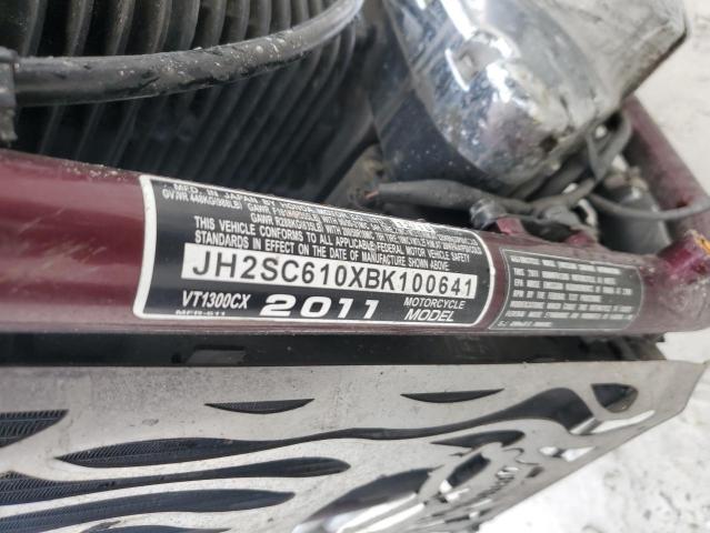 2011 HONDA VT1300 JH2SC610XBK100641