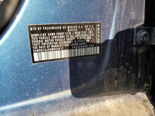 2017 VOLKSWAGEN JETTA SE - 3VWDB7AJ5HM354517