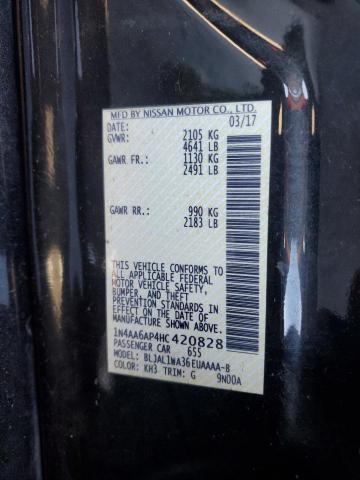 2017 NISSAN MAXIMA 3.5 - 1N4AA6AP4HC420828