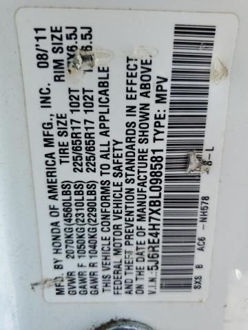 5J6RE4H7XBL098581 2011 HONDA CRV
