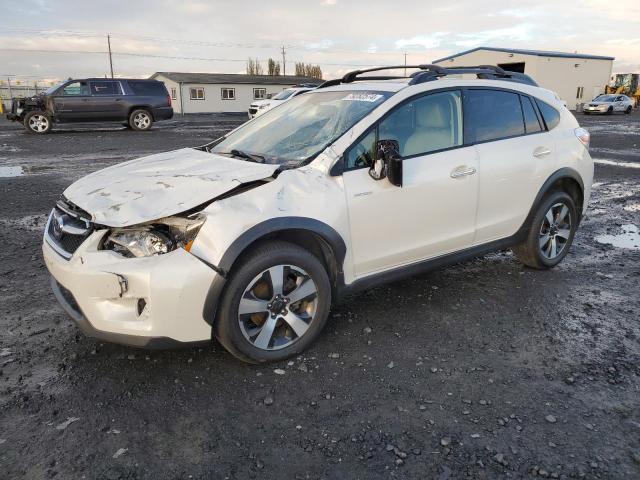 SUBARU XV CROSSTR 2015 white  hybrid engine JF2GPBPC3FH216619 photo #1