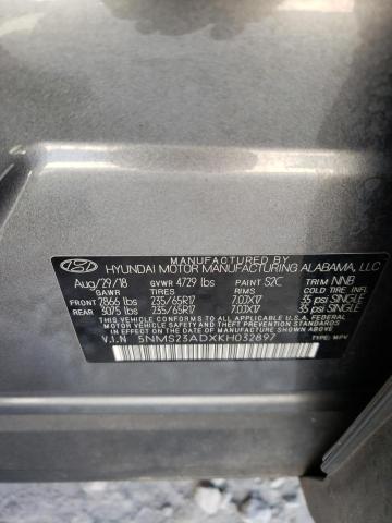 2019 HYUNDAI SANTA FE S - 5NMS23ADXKH032897