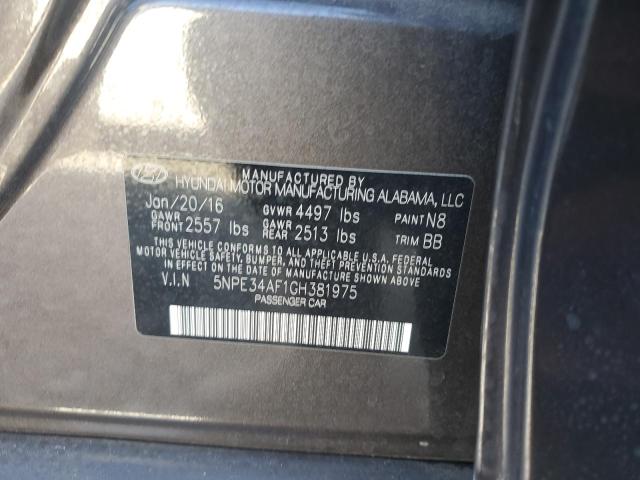 2016 HYUNDAI SONATA SPO 5NPE34AF1GH381975