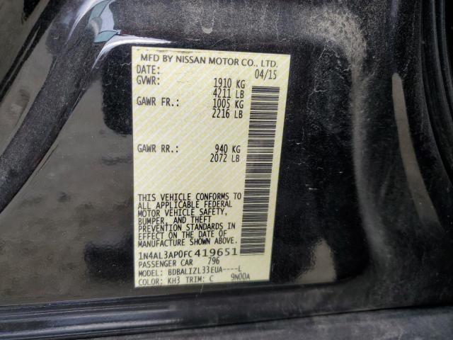 2015 NISSAN ALTIMA 2.5 - 1N4AL3AP0FC419651