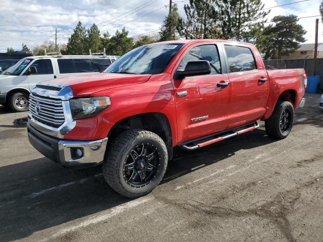 TOYOTA TUNDRA CRE 2016 red  flexible fuel 5TFDW5F15GX526333 photo #1