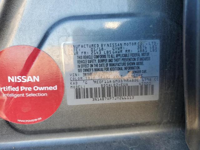 2018 NISSAN SENTRA S - 3N1AB7AP7JY266113