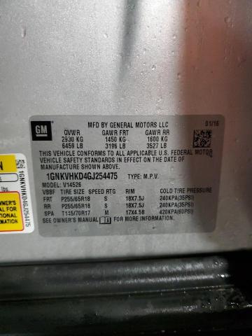 2016 CHEVROLET TRAVERSE L - 1GNKVHKD4GJ254475
