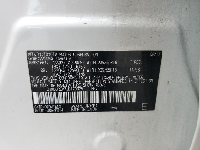 2018 TOYOTA RAV4 HV LI - JTMDJREV7JD170325
