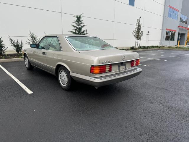 MERCEDES-BENZ 560 SEC 1991 gold coupe gas WDBCA45E2MA558713 photo #4