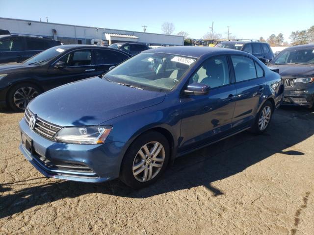 VOLKSWAGEN JETTA S 2018 blue  gas 3VW167AJ4JM211135 photo #1