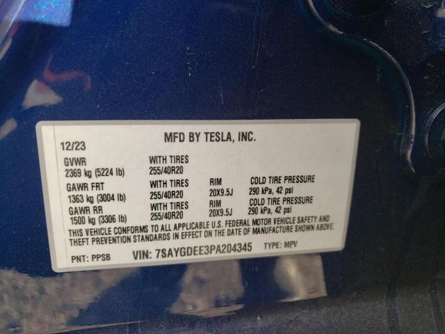 2023 TESLA MODEL Y - 7SAYGDEE3PA204345