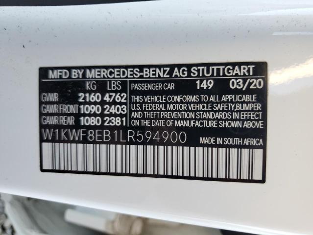 2020 MERCEDES-BENZ C 300 4MAT - W1KWF8EB1LR594900