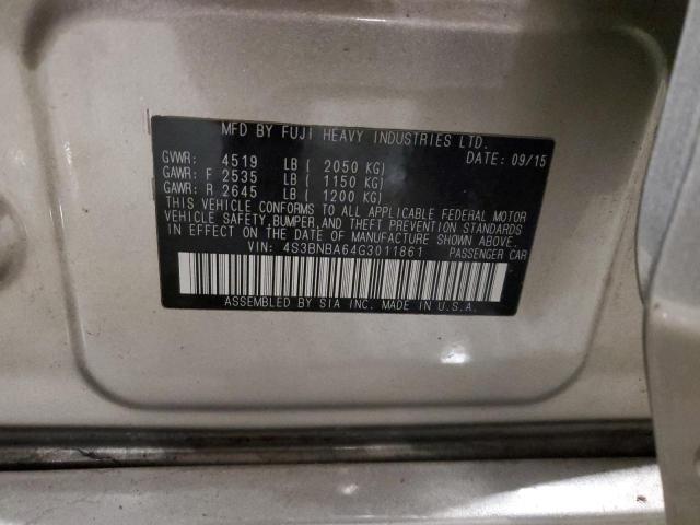 2016 SUBARU LEGACY 2.5 - 4S3BNBA64G3011861