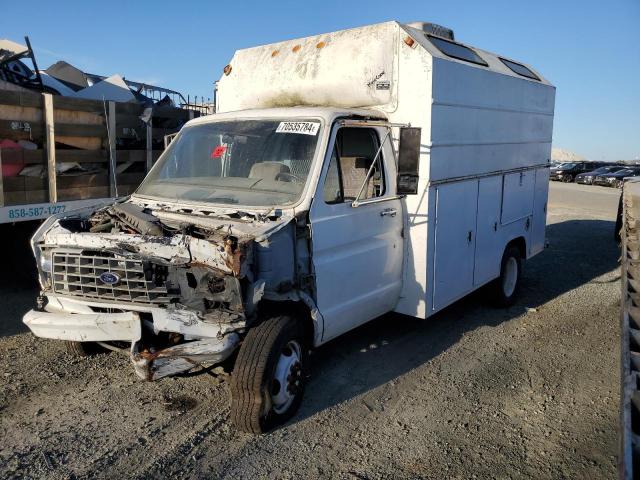 FORD ECONOLINE 1988 white  gas 1FDKE37H5JHB16574 photo #1