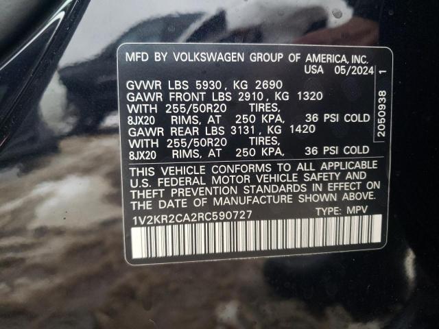 VIN 1V2KR2CA2RC590727 2024 VOLKSWAGEN ATLAS no.12