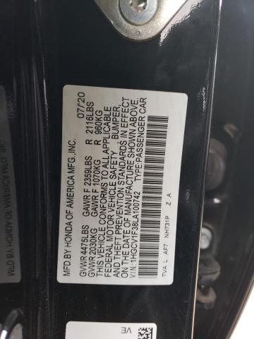2020 HONDA ACCORD SPO - 1HGCV1F38LA100742