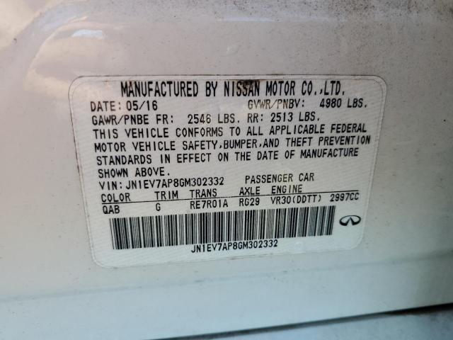 2016 INFINITI Q50 PREMIU - JN1EV7AP8GM302332