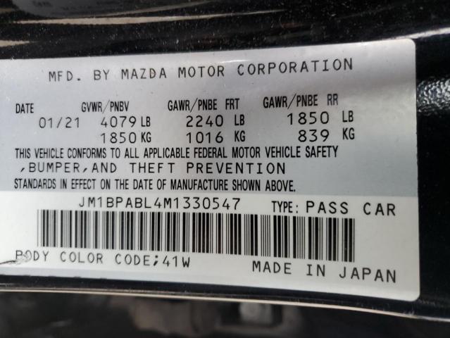 VIN JM1BPABL4M1330547 2021 MAZDA 3 no.12