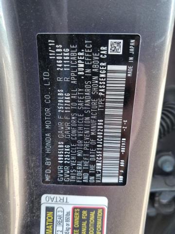 2018 HONDA CLARITY JHMZC5F10JC002096