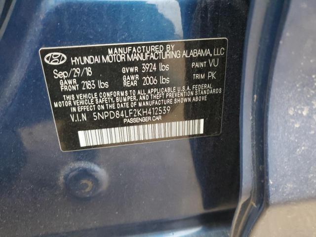 2019 HYUNDAI ELANTRA SE - 5NPD84LF2KH412539