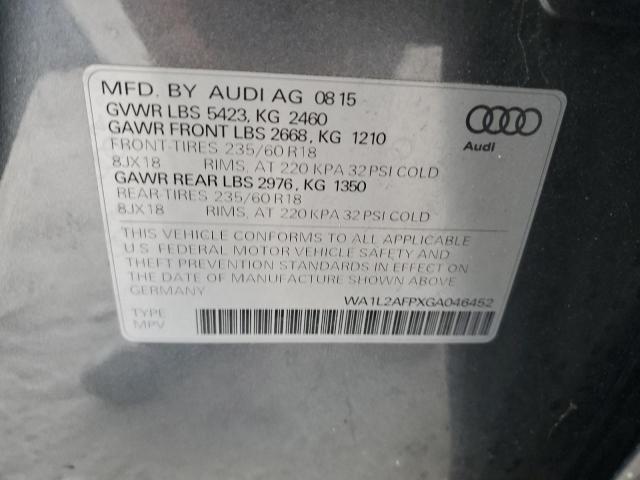 VIN WA1L2AFPXGA046452 2016 AUDI Q5 no.13