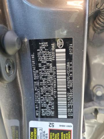 2019 TOYOTA CAMRY L - 4T1B11HK6KU179735
