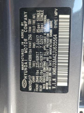2018 HYUNDAI TUCSON SEL - KM8J33A42JU635564