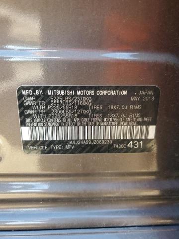 2018 MITSUBISHI OUTLANDER JA4J24A59JZ069230