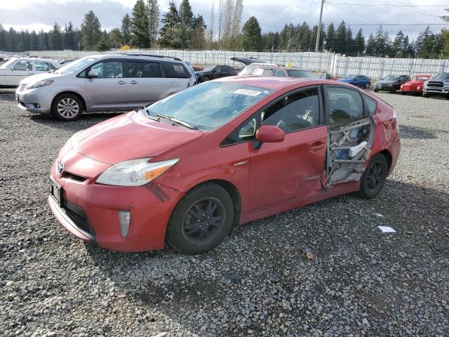 TOYOTA PRIUS 2014 red  hybrid engine JTDKN3DU5E0382039 photo #1