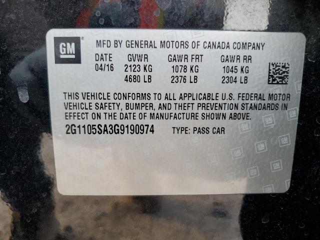 2016 CHEVROLET IMPALA LT - 2G1105SA3G9190974