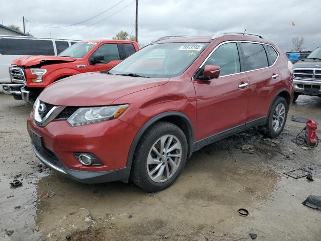 NISSAN ROGUE S 2015 red  gas 5N1AT2MV7FC854872 photo #1