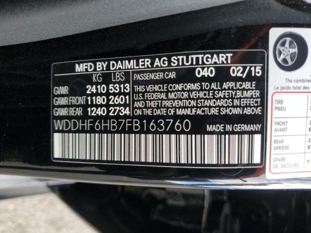 VIN WDDHF6HB7FB163760 2015 MERCEDES-BENZ E-CLASS no.12