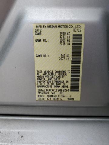 2015 NISSAN ALTIMA 2.5 - 1N4AL3APXFC298854