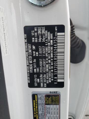 2016 HYUNDAI SANTA FE S - 5XYZUDLB5GG344752