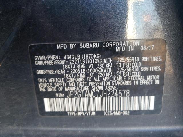 2018 SUBARU CROSSTREK - JF2GTAMC7JH224578