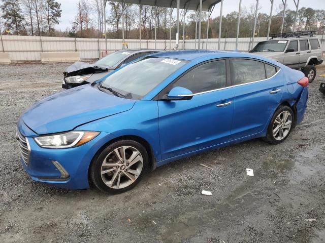 HYUNDAI ELANTRA SE 2017 blue  gas KMHD84LF2HU281266 photo #1