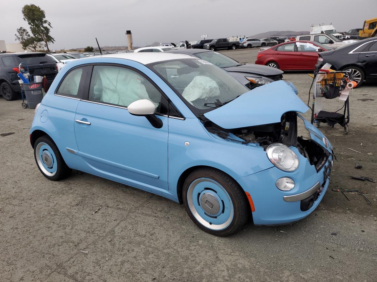 Lot #3029402715 2015 FIAT 500 LOUNGE